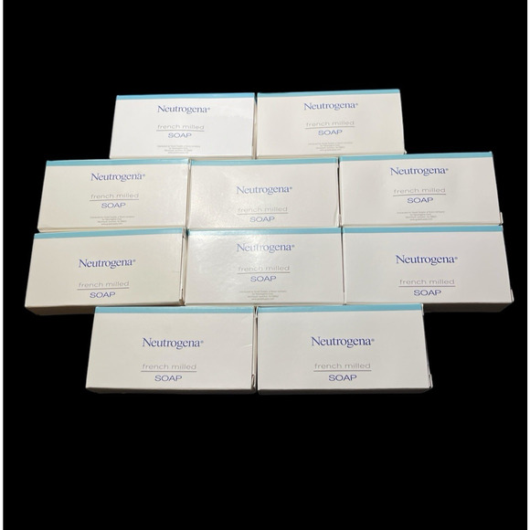 Lot of 10 Neutrogena French Milled Bath Soaps ~1.20 oz Travel Size/Hotel Bars - Picture 1 of 5